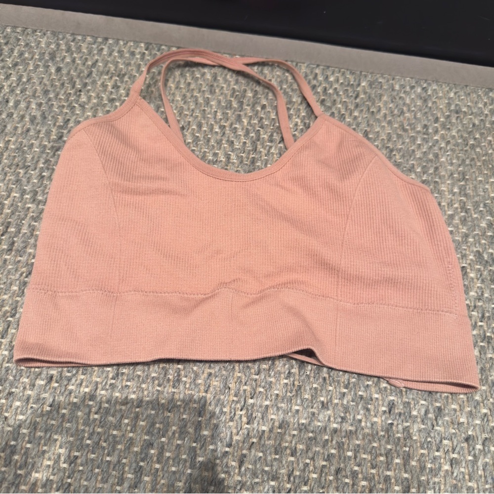 Rose Seamless Tan Bralette Size M